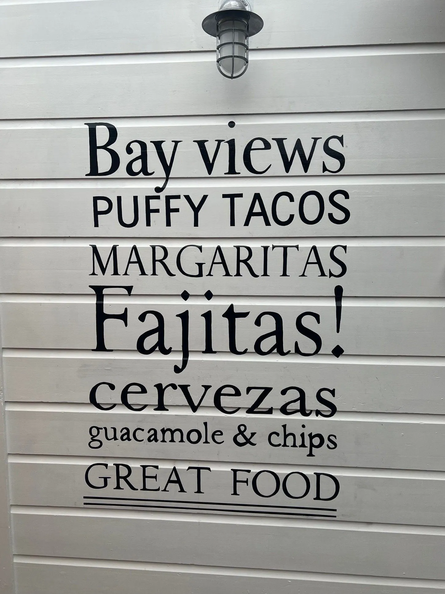 BAY VIEWS — TYPOGRAPHY WALL