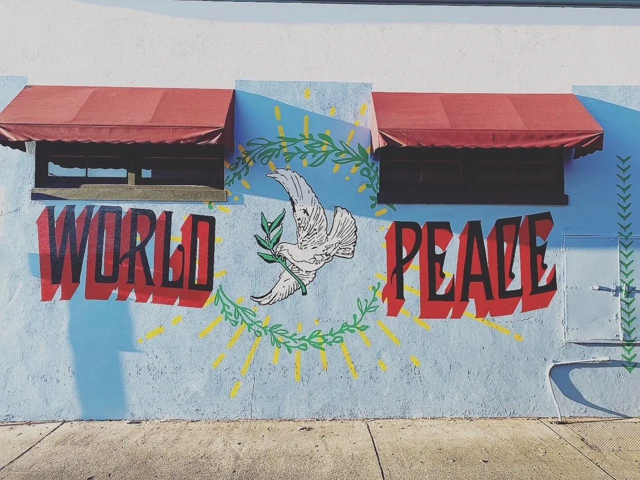 WORLD PEACE — FINISHED MURAL